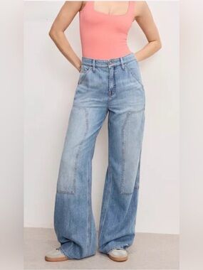 Good American-'Good Ease' Wide Leg Carpenter Jeans-Relaxed wear 
Size 16W